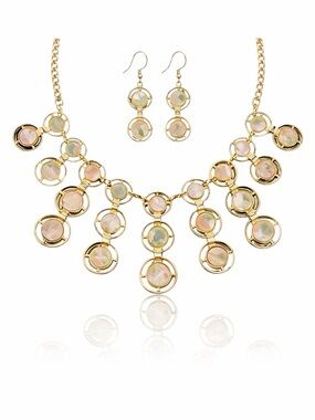 Art Deco Handmade Circle Necklace